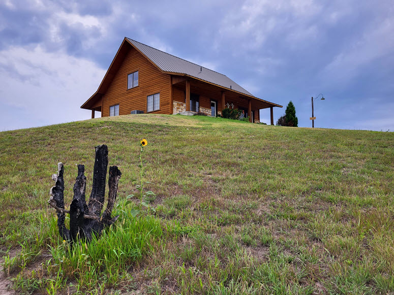 lodge on the hill