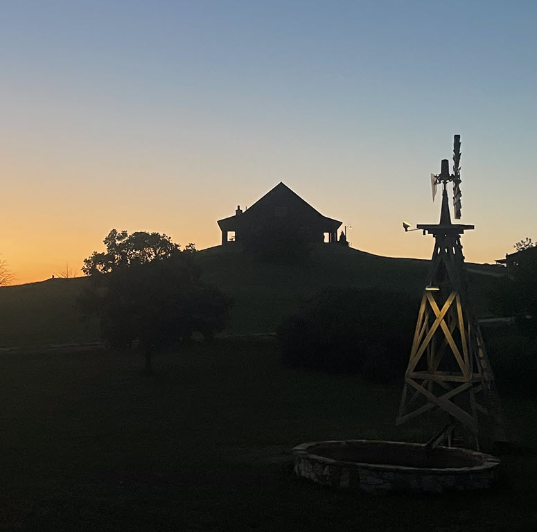lodge sunset